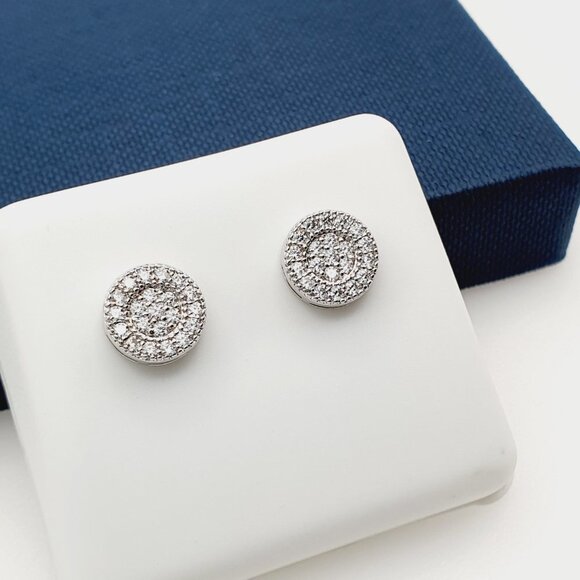 - "925 Sterling Silver Plated CZ Earrings, INUS1BR174 - Picture 8 of 9